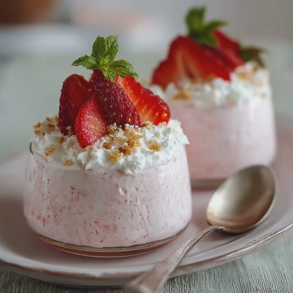 Light & Creamy Strawberry Cottage Cheese Mousse
