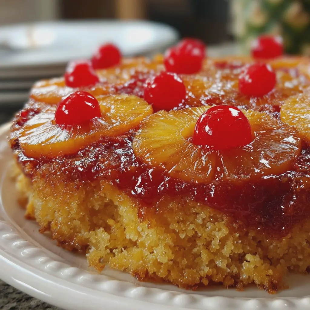 Pineapple Upside Down Dump Cake
