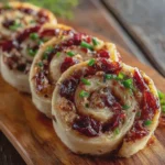 Cranberry Pepper Jelly Pinwheels