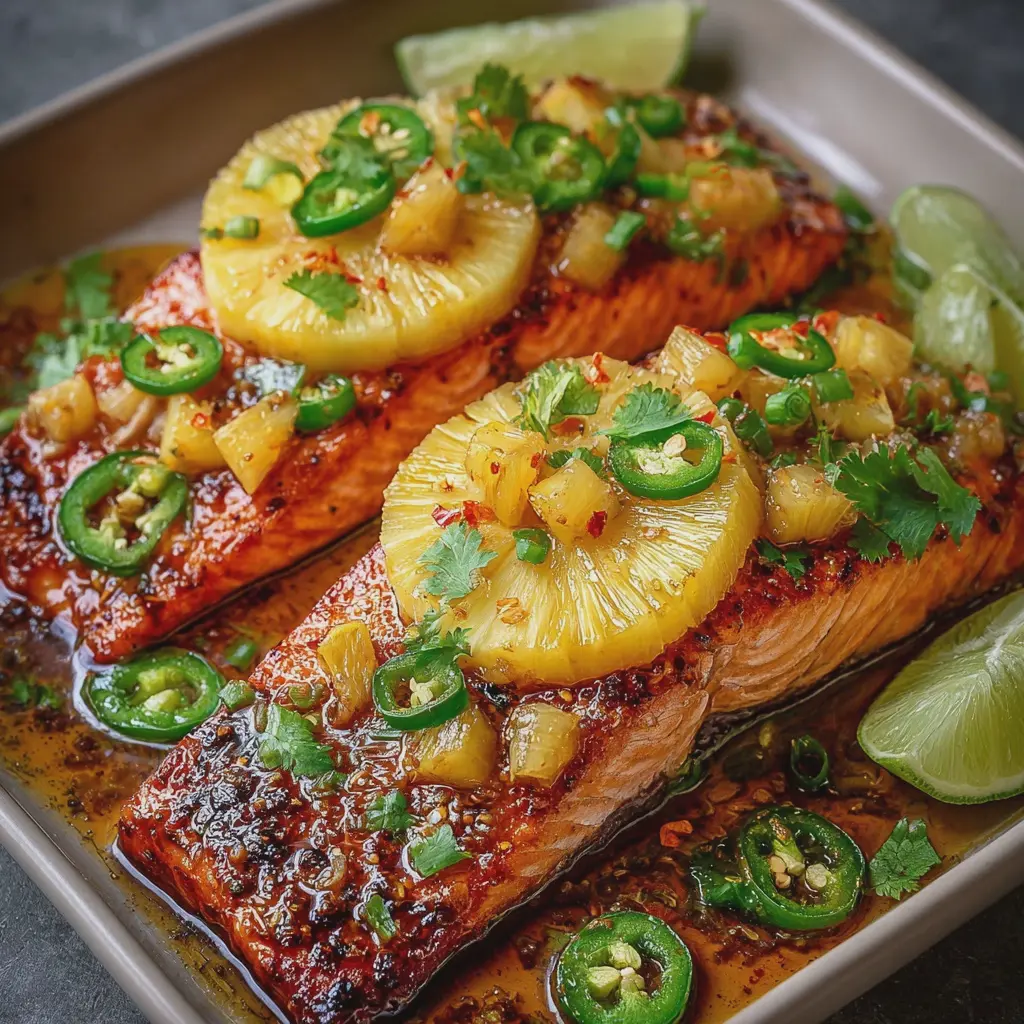 Honey Pineapple Jalapeño Salmon