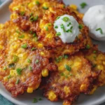 Crispy Air Fryer Cheesy Corn Fritters
