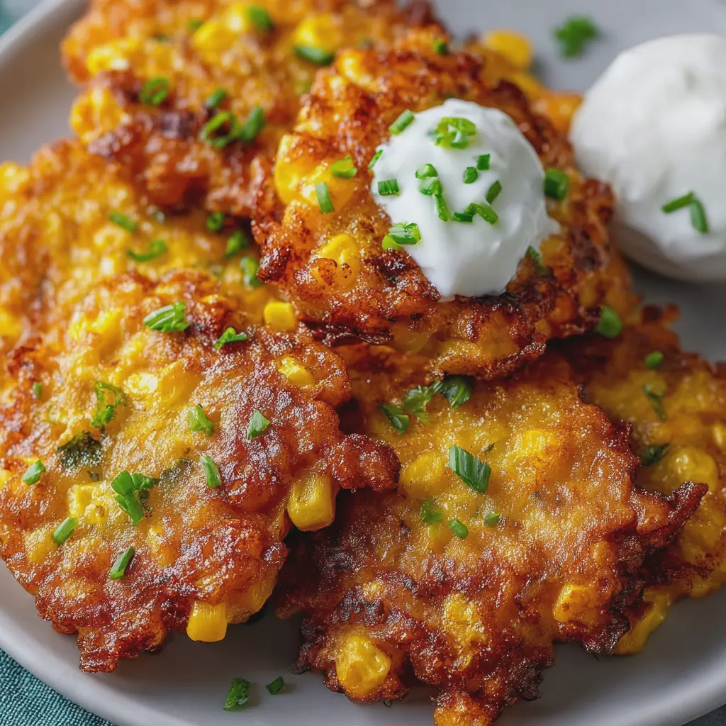 Crispy Air Fryer Cheesy Corn Fritters