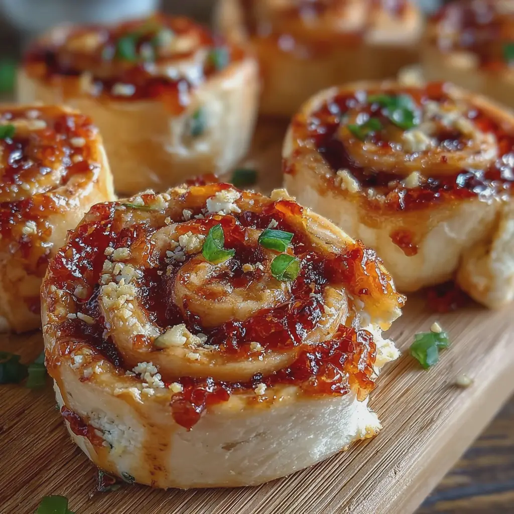 Pepper Jelly & Cream Cheese Pinwheels