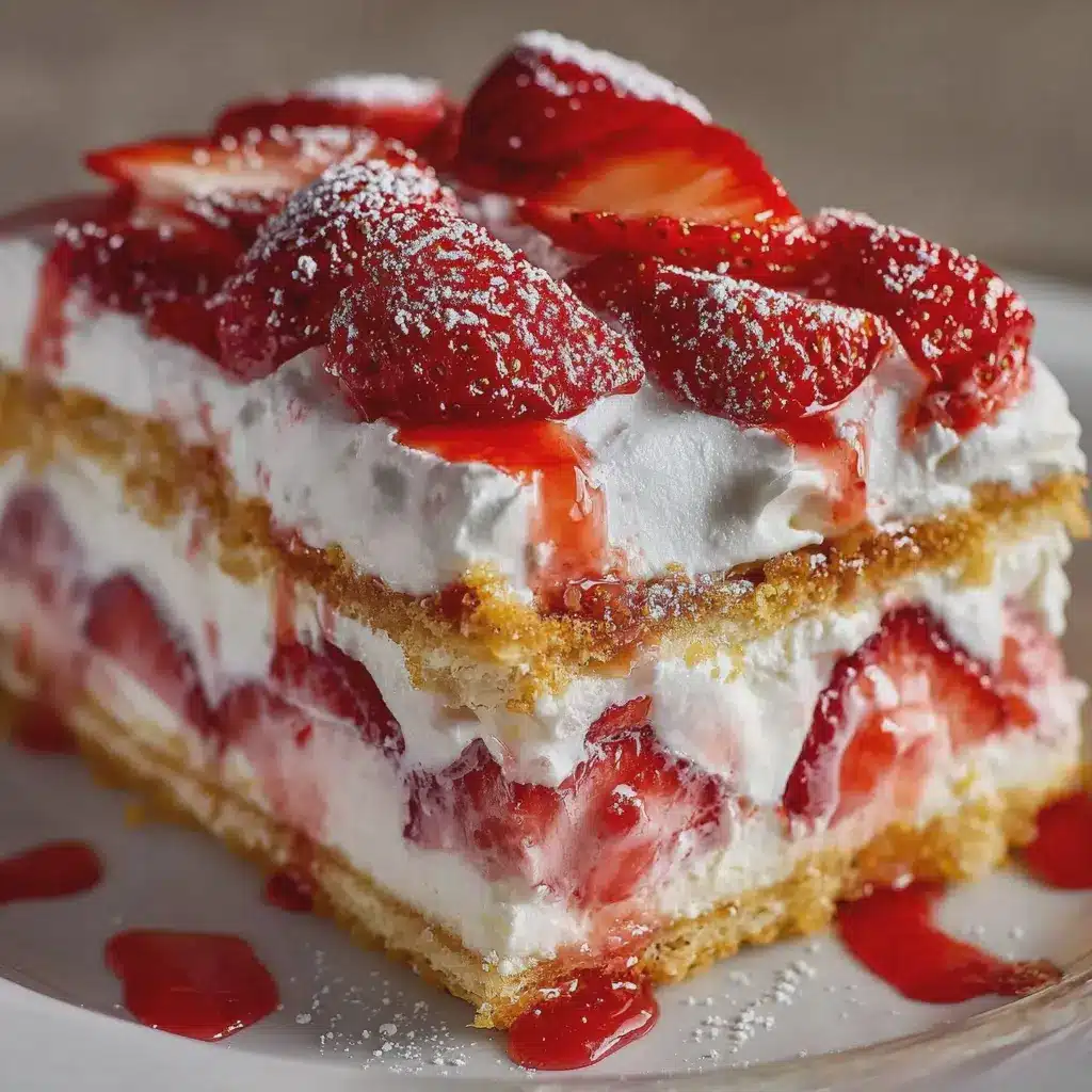 Strawberry Éclair Cake