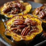 Maple Pecan Roasted Acorn Squash