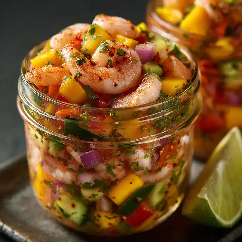 Tajín Mango Shrimp Ceviche Jar