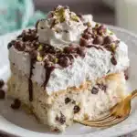 Cannoli Poke Cake