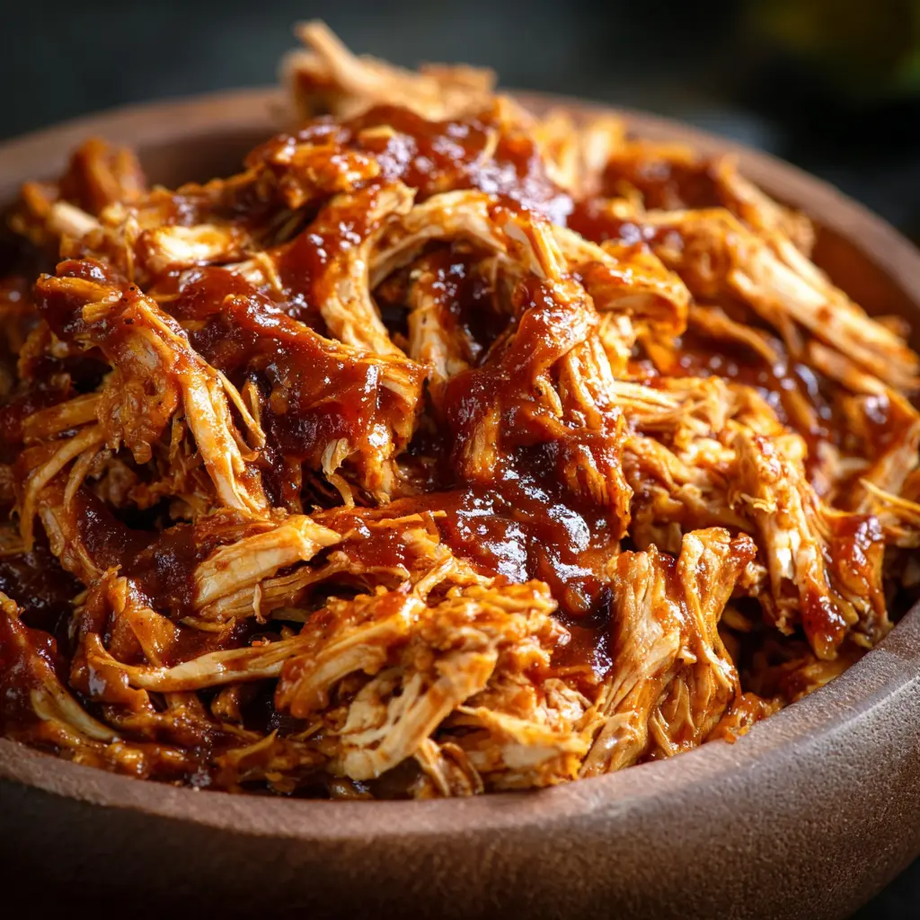 Slow Cooker Pulled BBQ Chicken