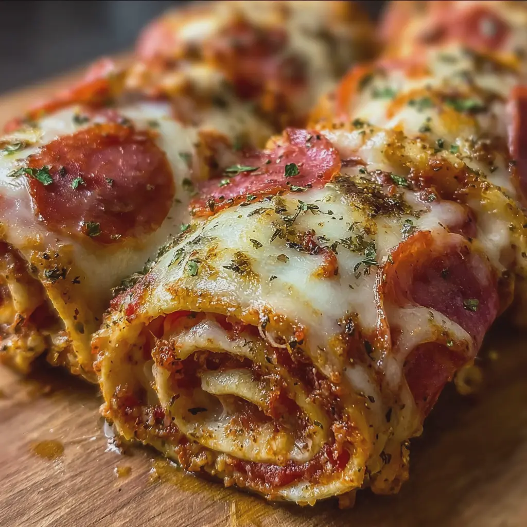 Keto Pizza Roll-Ups
