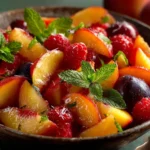Summer Peach Fruit Salad