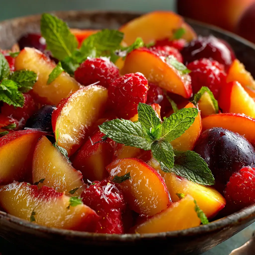 Summer Peach Fruit Salad