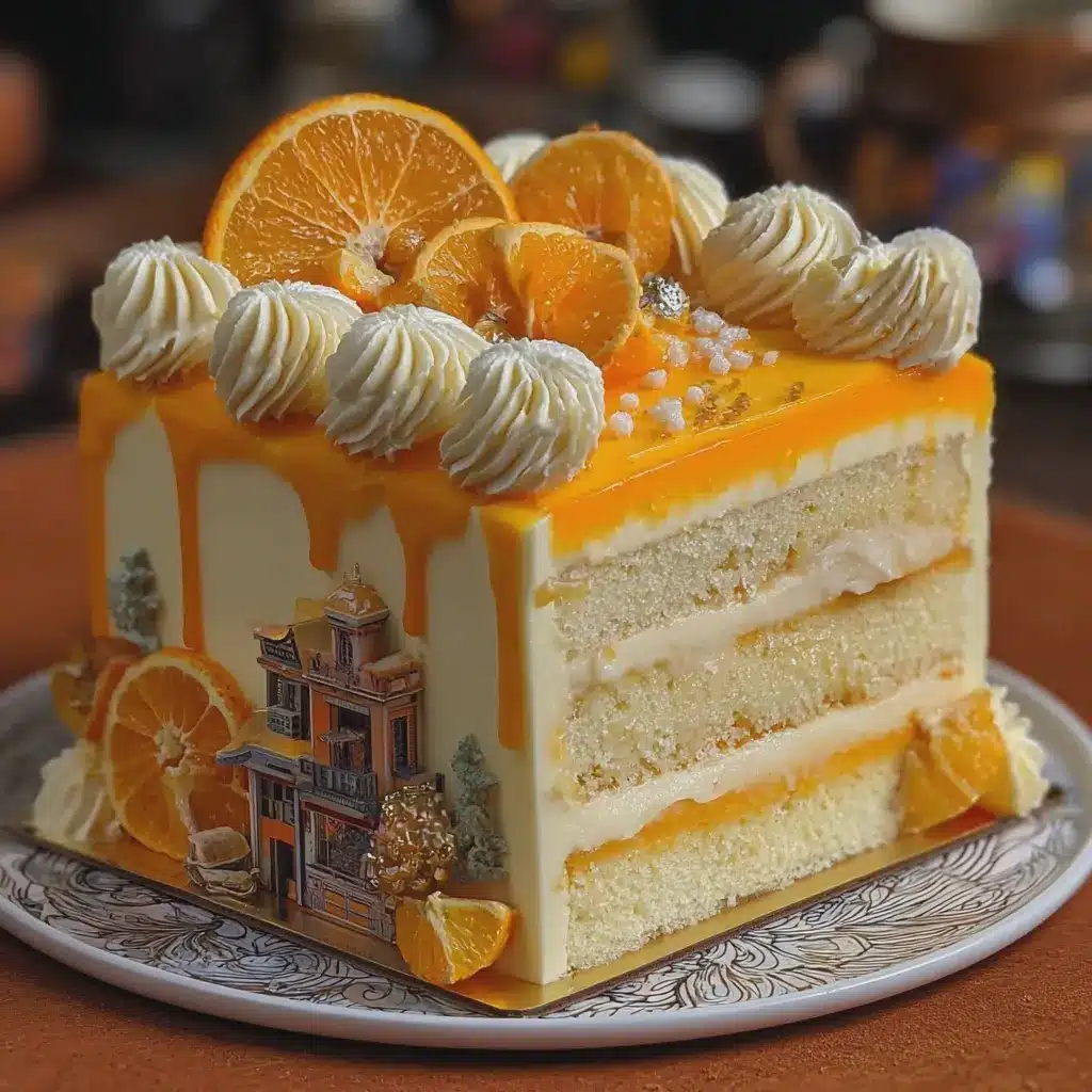 Orange Dreamcycle County Cake
