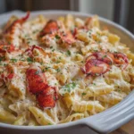 Creamy Lobster Alfredo Pasta Bake
