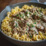 Creamy Beef Stroganoff