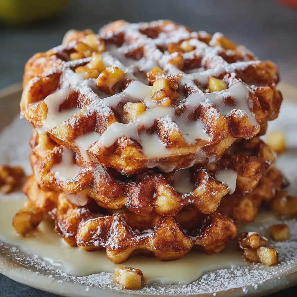 Apple Fritter Waffle Donuts