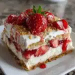Strawberry Cheesecake Lasagna (No-Bake Dessert Dream!)