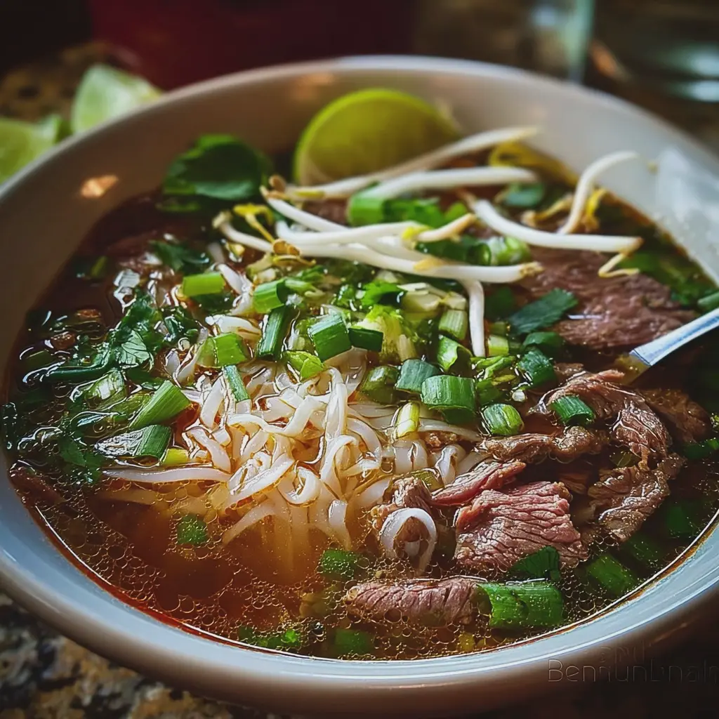 Homemade Pho (Vietnamese Beef Noodle Soup)