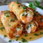 Creamy Shrimp Stuffed Crispy Rolls