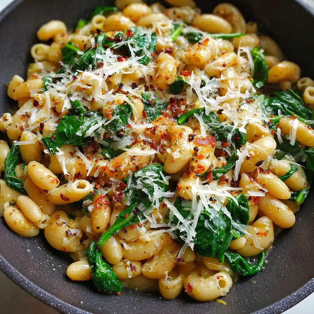 The Coziest Ditalini with White Beans and Spinach