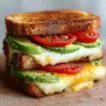 Tomato & Avocado Grilled Cheese Sandwich