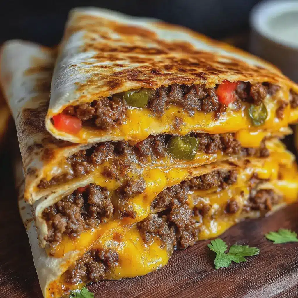 Blackstone Cheeseburger Quesadilla