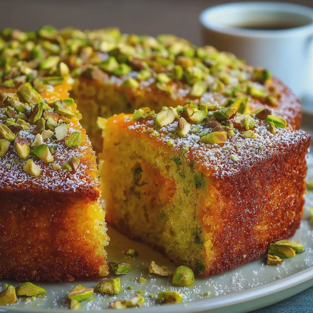 Flourless Orange Pistachio Cake