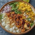 Street Corn Chicken Rice Bowl