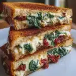 Sun-Dried Tomato, Spinach, and Ricotta Grilled Cheese