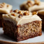 Banana Bread Brownies with Brown Butter Frosting
