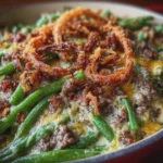 Hamburger Green Bean Casserole (Low Carb)