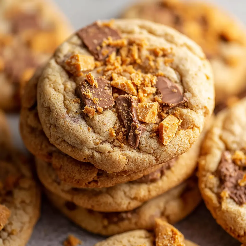 Peanut Butter Butterfinger Cookies