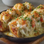 Cheesy Shrimp Stuffed Seafood Rolls