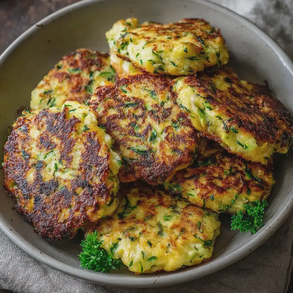Zucchini Patties with Smoked Scamorza