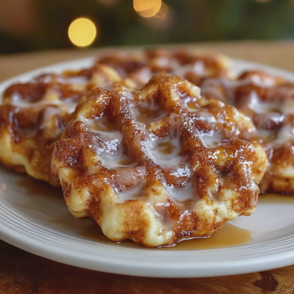 Apple Fritter Waffle Donuts