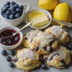 Lemon Blueberry Drop Scones