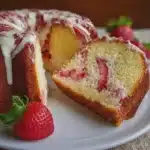 Strawberry Cream Cheese Pound Cake
