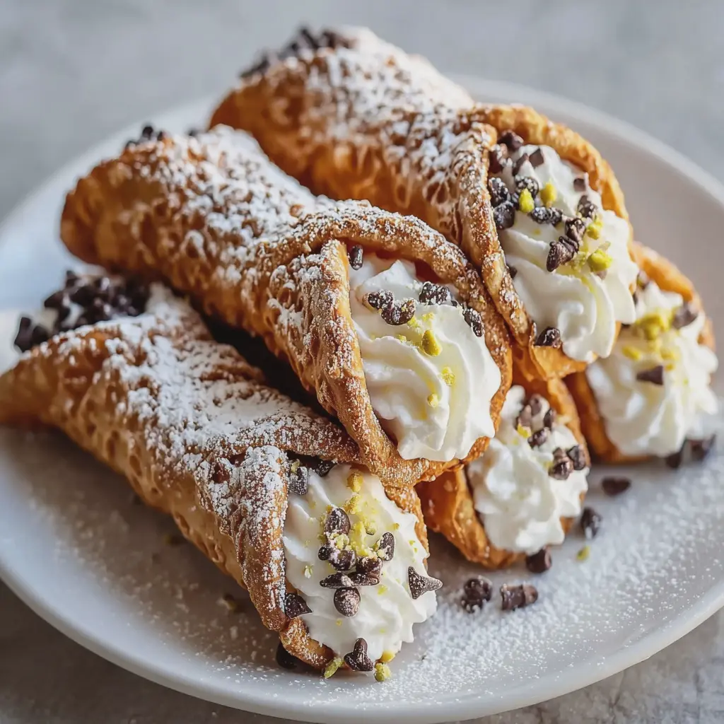 Homemade Cannoli Shells with Sweet Ricotta Filling