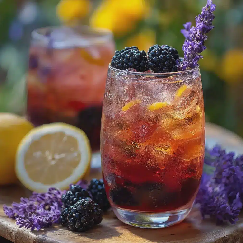 Blackberry Lavender Iced Sun Tea