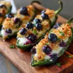 Blueberry Brie Jalapeño Poppers