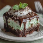 Andes Mint Poke Cake