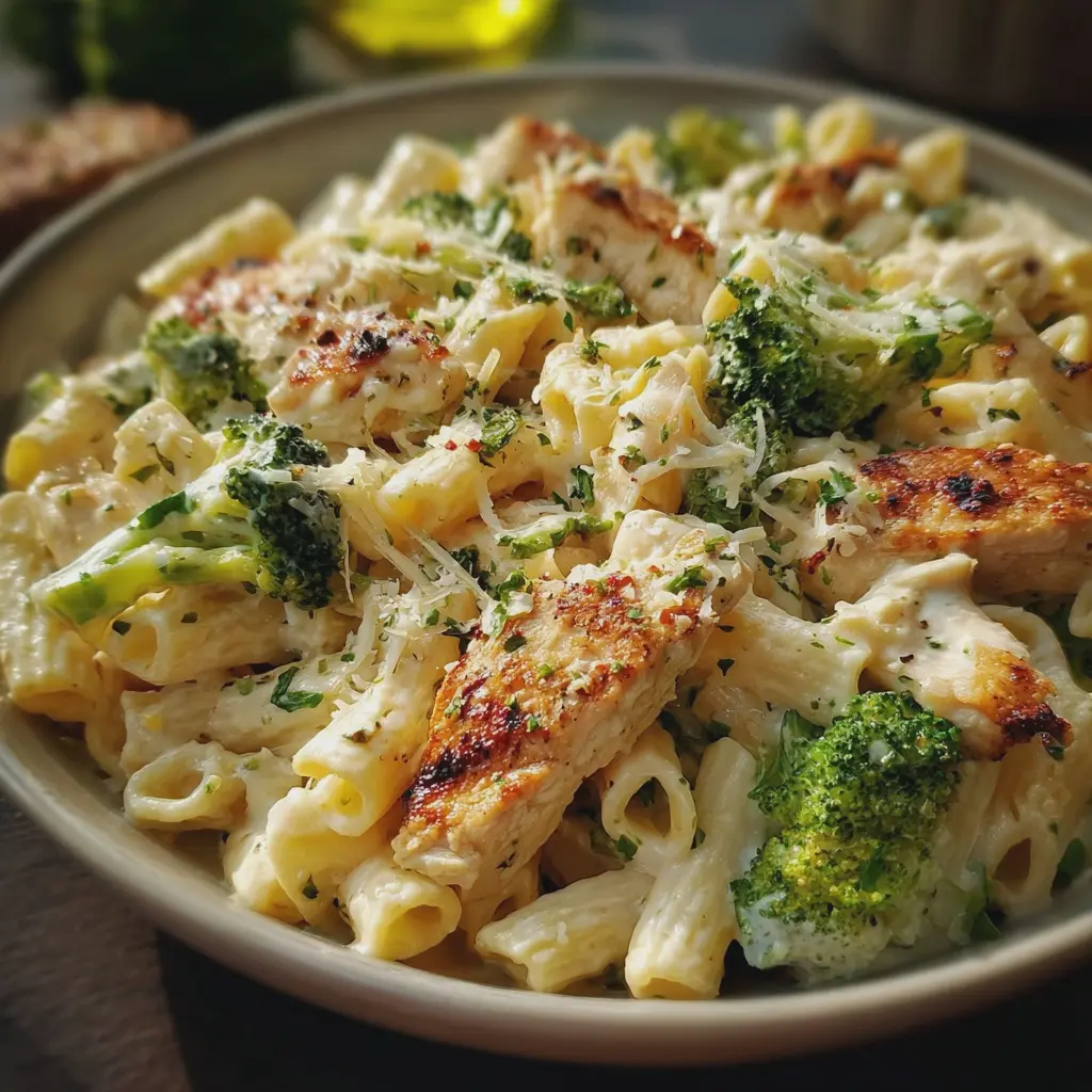 Creamy Chicken and Broccoli Delight Pasta