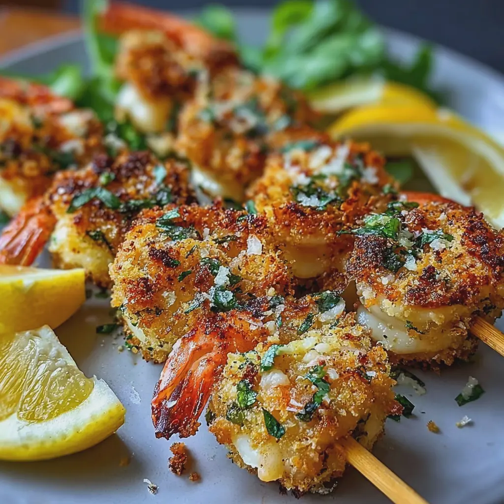 Crispy Seafood Stuffed Skewers