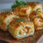 Cheesy Shrimp Puff Pastry Rolls