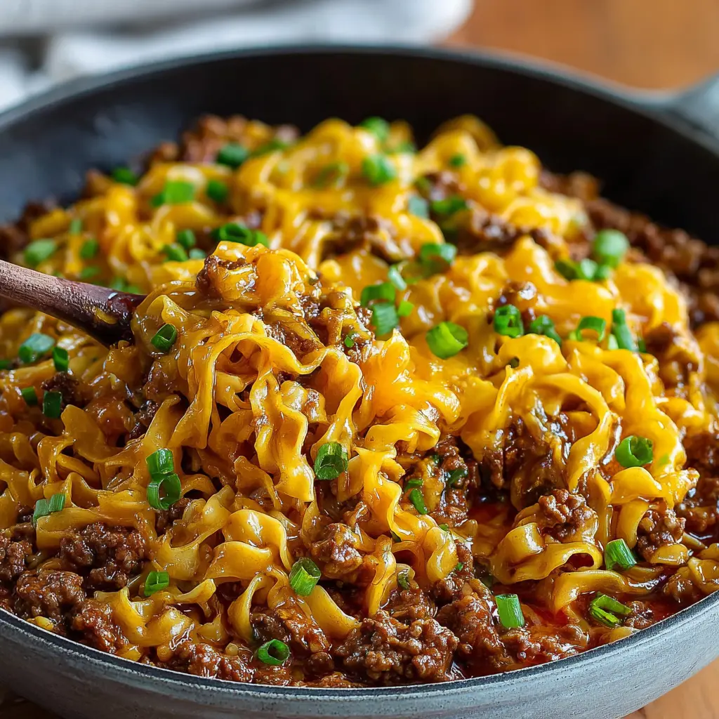 Mega Chili Cheese Beef Noodles