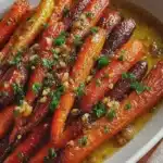 Roasted Brown Butter Honey Garlic Carrots