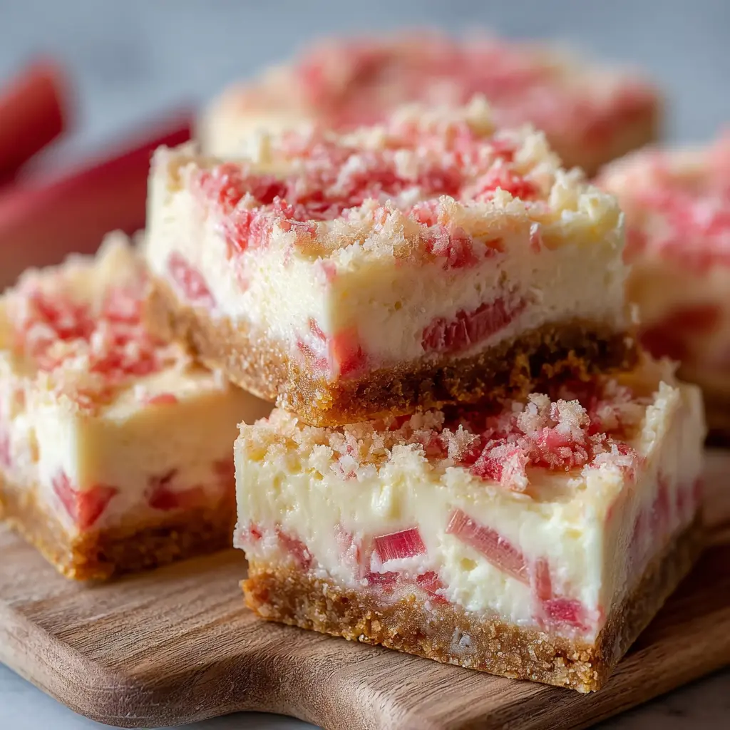 Creamy Rhubarb Cream Cheese Bars