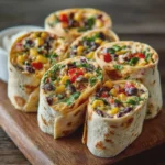 Cowboy Caviar Cream Cheese Tortilla Roll-Ups