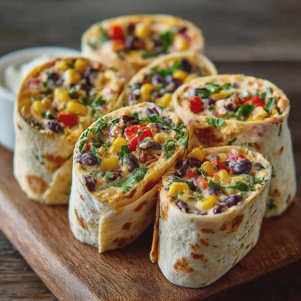 Cowboy Caviar Cream Cheese Tortilla Roll-Ups