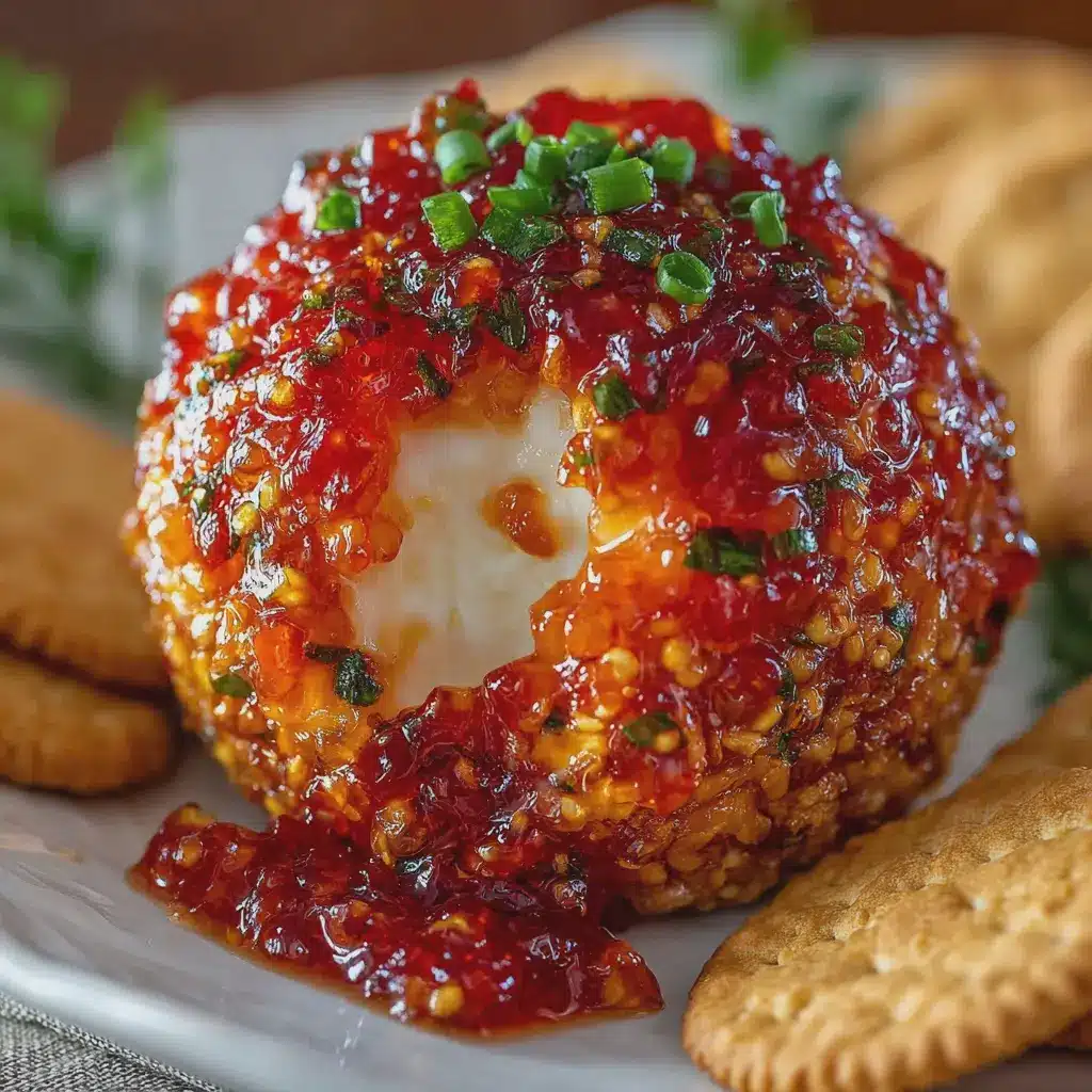 Sweet and Spicy Pepper Jelly Cheeseball