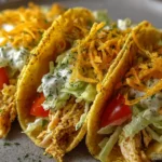 Dill Pickle Ranch Chicken Tacos with Crispy Cheese Lace